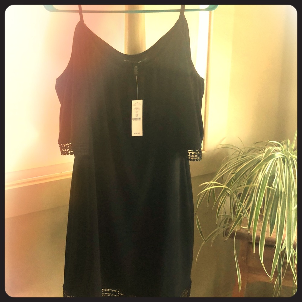 Adorable cold shoulder dress!